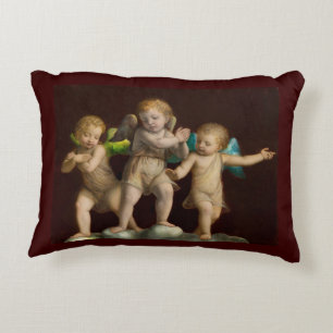 Almofada Decorativa Três querubins ou anjos pequenos