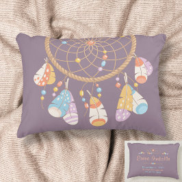 Almofada Decorativa Tribal Dreamcatcher Novo Nome do Bebê