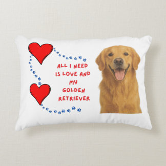 Almofada Decorativa 🐶 💕 Tudo Que Preciso É Do Amor E Do Meu Ouro.