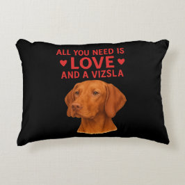 Almofada Decorativa Tudo que você precisa é amor e um Vizsla - Travess