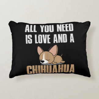 Almofada Decorativa Tudo Que Você Precisa É De Amor E Um Chihuahua