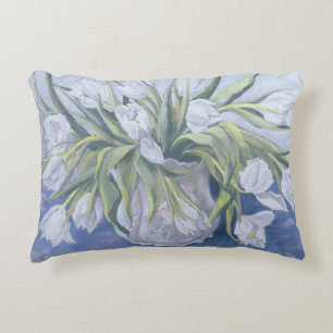 Almofada Decorativa Tulipas brancas
