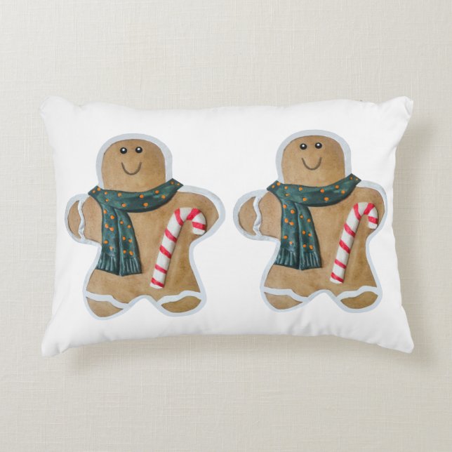 Almofada Decorativa Two snowman biscuits (Frente)