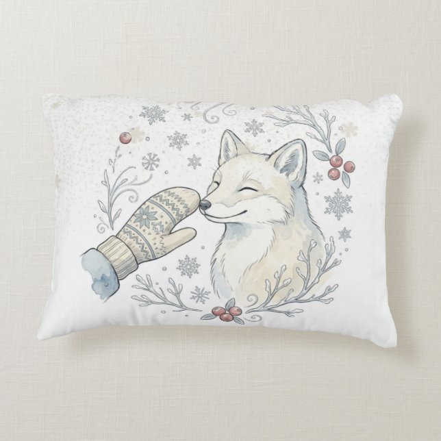Almofada Decorativa Um Boop de Inverno Ternurento (Verso)