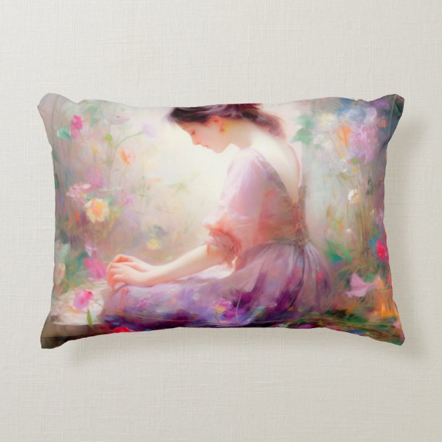 Almofada Decorativa Um Devaneio de Flores  (Frente)