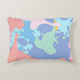 Almofada Decorativa Um padrão confuso de manchas de tinta