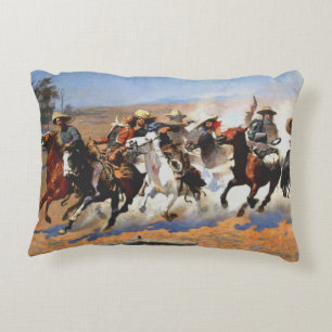Almofada Decorativa Um Traço para a Madeira, Frederic Remington,