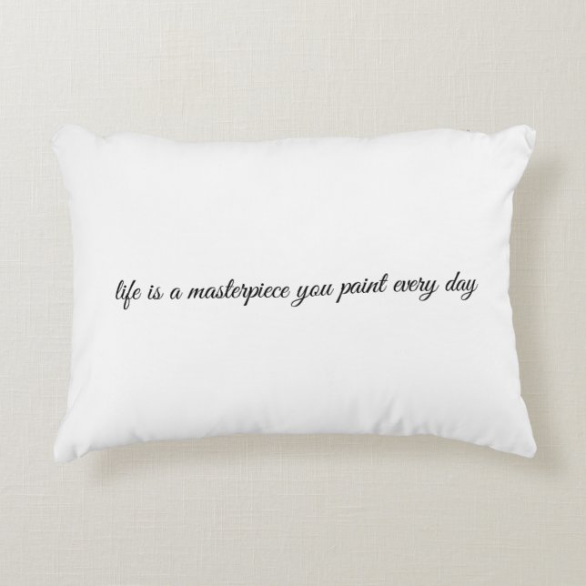 Almofada Decorativa Um Travesseiro de Ênfase de Masterícula (Frente)