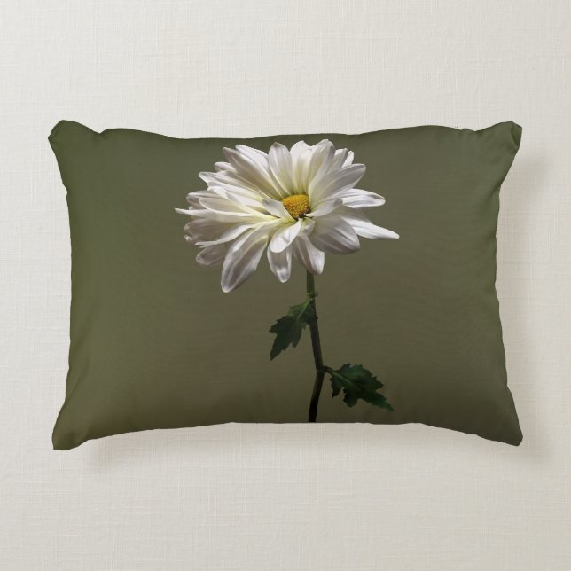 Almofada Decorativa Uma margarida branca (Frente)