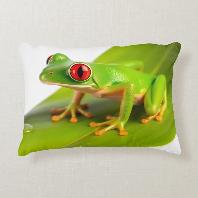 Almofada Decorativa Uma rã-árvore Redeye (Frente)