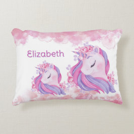 Almofada Decorativa Unicórnios! Fazer mágica na hora de dormir com est
