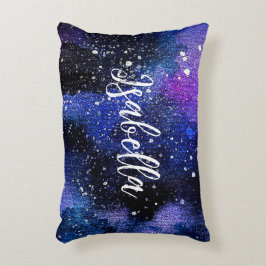 Almofada Decorativa Universo Púrpura de Watercolor