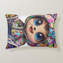 Urso Chibi Bonito no Hoodie da Borboleta do Grafit