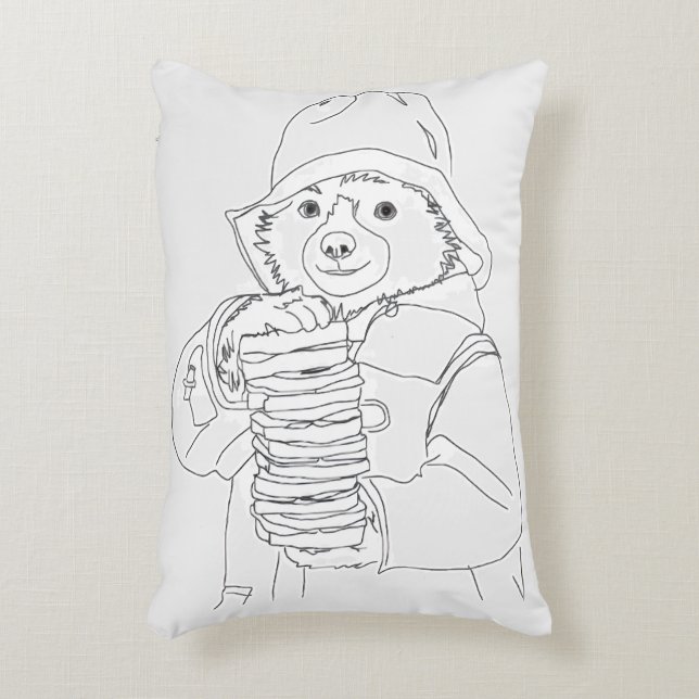 Almofada Decorativa Urso com Sanduíches (Frente(Vertical))