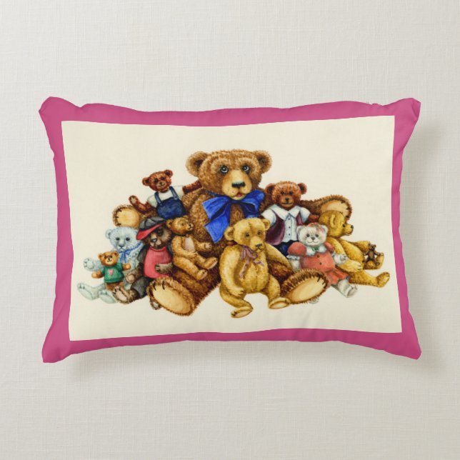 Almofada Decorativa URSO DE PELÚCIA ACENTO PILLOW *Personalizar (Frente)