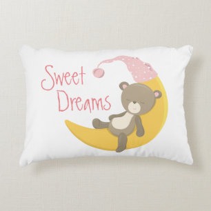 Almofada Decorativa Urso de Teddy no Enfermeiro Moon Crescente