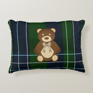 Almofada Decorativa Urso de Xadrez Elegante