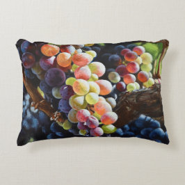Almofada Decorativa Uvas de abundância para amantes e vinhas de vinho