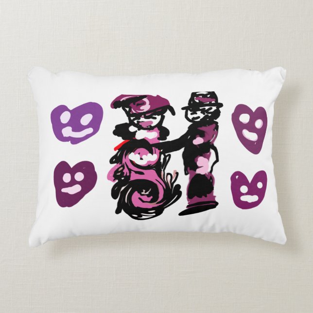 Almofada Decorativa valentine's day purple love  (Frente)
