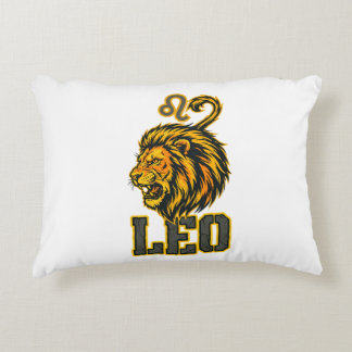 Almofada Decorativa Vanguarda da Coroa Dourada do Signo de Leão