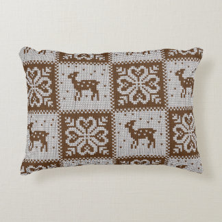 Almofada Decorativa Veados de inverno: padrão de colheita.