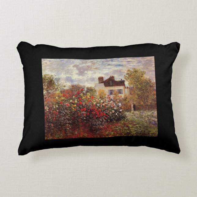 Almofada Decorativa vegetação vegetativa monet jardim em argenteuil su (Frente)