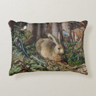Almofada Decorativa Velho Hare Bosque Natureza Escuro Cottagecore