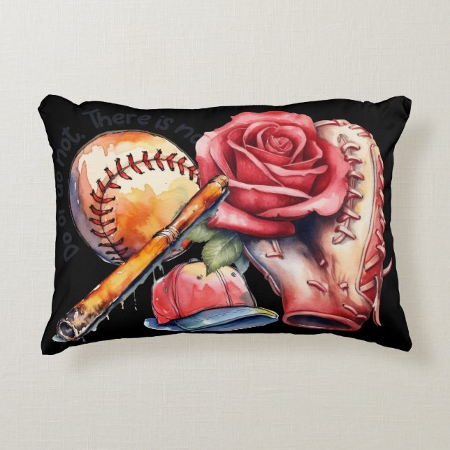 Almofada Decorativa Verão de Softbol (Frente)