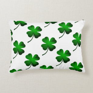 Almofada Decorativa Verde do trevo de quatro folhas