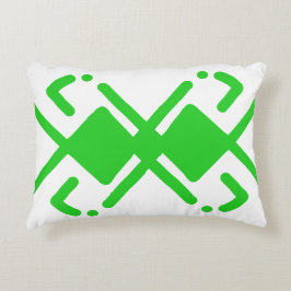 Almofada Decorativa Verde e branco Sha 1