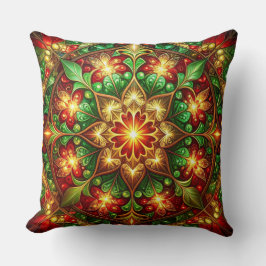 Almofada Decorativa Verde Vermelha de Natal