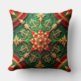 Almofada Decorativa Verde Vermelha de Natal