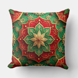 Almofada Decorativa Verde Vermelha de Natal