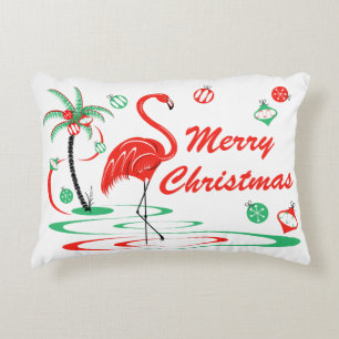 Almofada Decorativa Verdinho Flamingo de Natal verde sotaque