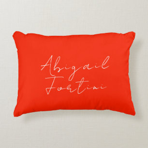 Almofada Decorativa Vermelho branco mínimo profissional moderno