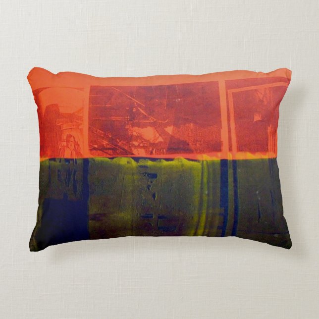 Almofada Decorativa Vermelho e azul (Frente)