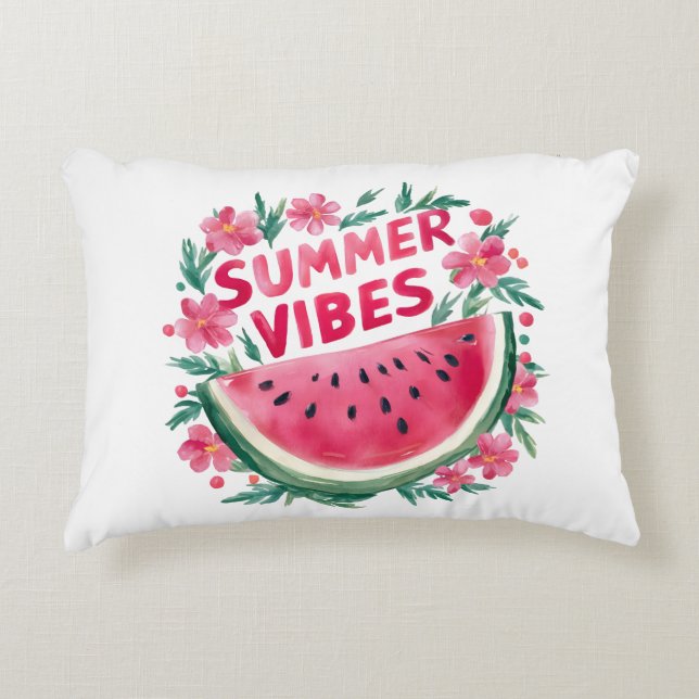 Almofada Decorativa Vibrações de Verão (Frente)