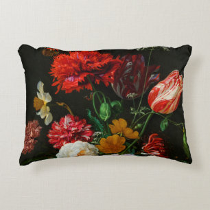 Almofada Decorativa Vida Estática com Flores num Vaso de Vidro