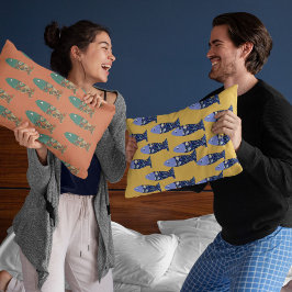 Almofada Decorativa Vida oceânica, casa de praia, amante de peixes