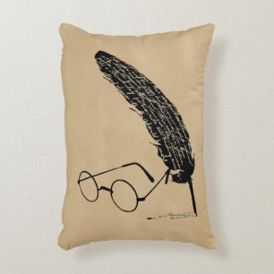 Almofada Decorativa Vidros e Quill de Harry Potter