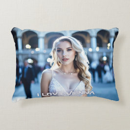 ALMOFADA DECORATIVA VIENNA - AUSTRIA - I LOVE VIENNA