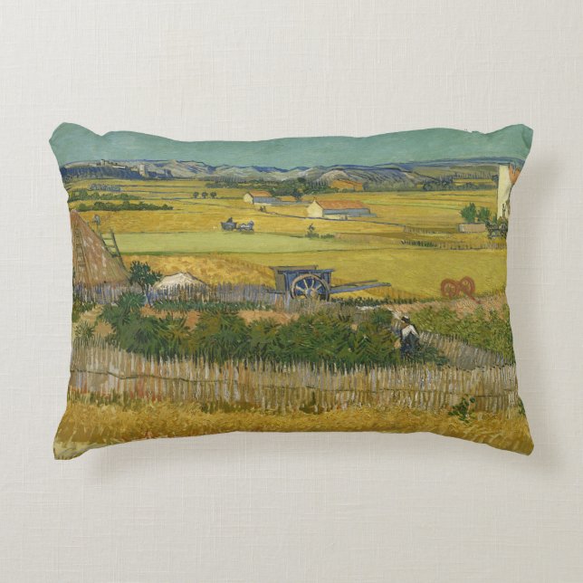 Almofada Decorativa Vincent van Gogh - A Colheita (Frente)