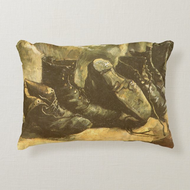 Almofada Decorativa Vincent van Gogh - Ainda vive três pares de Calçad (Frente)