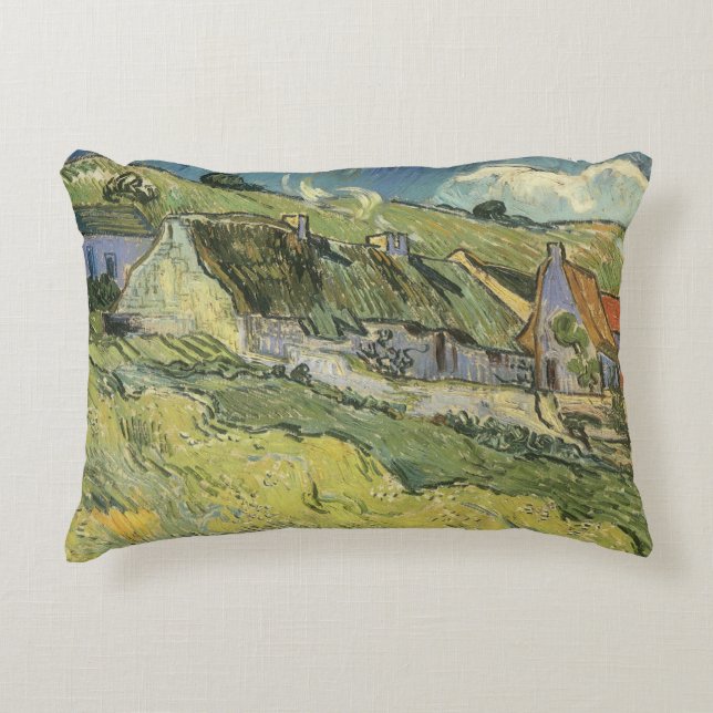 Almofada Decorativa Vincent van Gogh - Cabanas de Colmo (Frente)