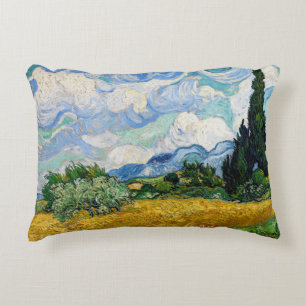 Almofada Decorativa Vincent Van Gogh - Campo de Trigo com Cipras