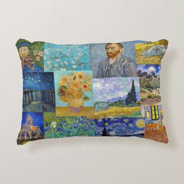Almofada Decorativa Vincent Van Gogh - Obras-primas (Frente)