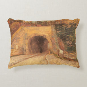 Almofada Decorativa Vincent van Gogh - Passagem inferior da estrada, O