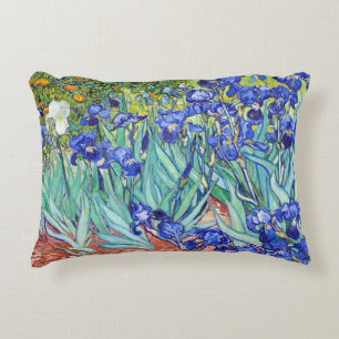Almofada Decorativa Vincent Van Gogh pintando Íris