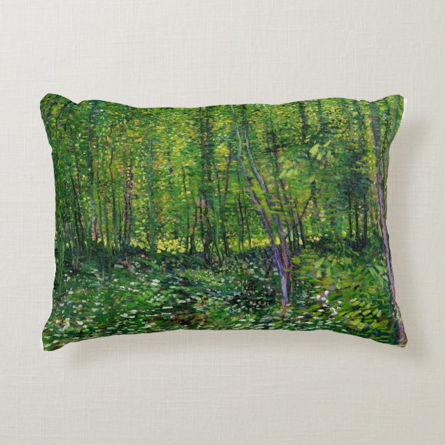Almofada Decorativa Vincent Van Gogh Trees E Subcrescimento (Frente)