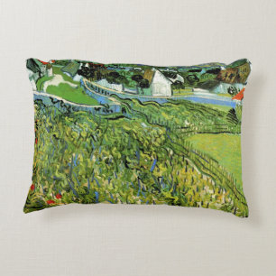 Almofada Decorativa Vinhas com Vista para Auvers de Vincent van Gogh